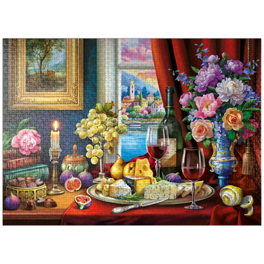 puzzleplate Still Life With Wine 1000 Jigsaw Puzzle