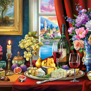 Still Life With Wine 1000 Jigsaw Puzzle 3D Modell