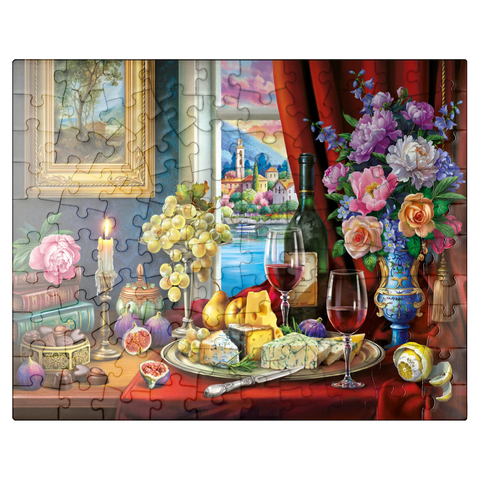 puzzleplate Still Life With Wine 100 Jigsaw Puzzle