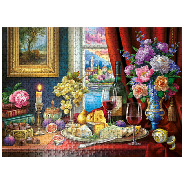 puzzleplate Still Life With Wine 500 Jigsaw Puzzle