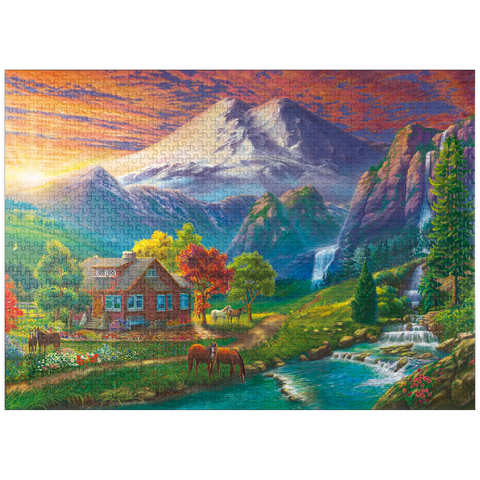 puzzleplate Elbrus at Sunset 1000 Jigsaw Puzzle