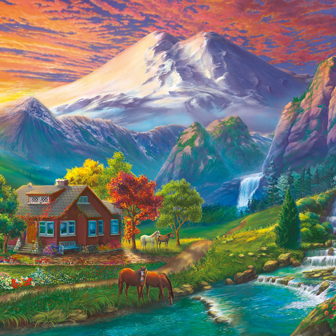 Elbrus at Sunset 1000 Jigsaw Puzzle 3D Modell