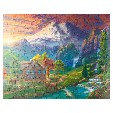 puzzleplate Elbrus at Sunset 100 Jigsaw Puzzle