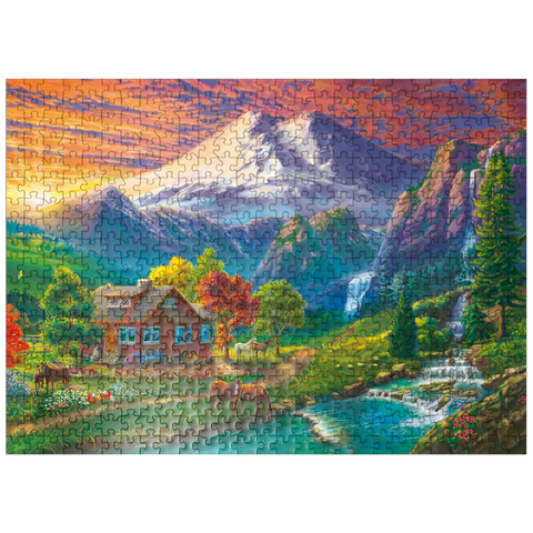 puzzleplate Elbrus at Sunset 500 Jigsaw Puzzle