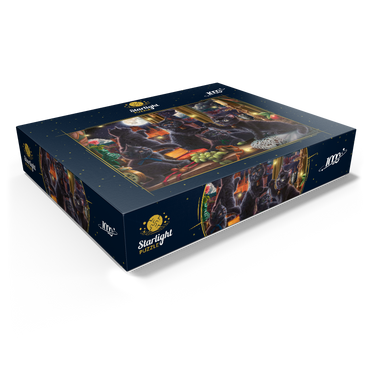 Black Kittens & Fireflies 1000 Jigsaw Puzzle box view1