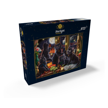 Black Kittens & Fireflies 1000 Jigsaw Puzzle box view2