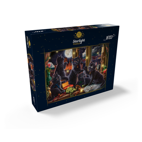 Black Kittens & Fireflies 1000 Jigsaw Puzzle box view2