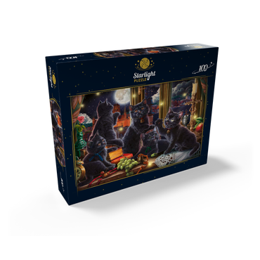 Black Kittens & Fireflies 100 Jigsaw Puzzle box view2