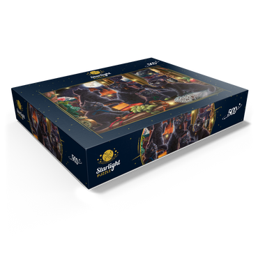 Black Kittens & Fireflies 500 Jigsaw Puzzle box view1