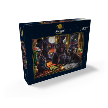 Black Kittens & Fireflies 500 Jigsaw Puzzle box view2