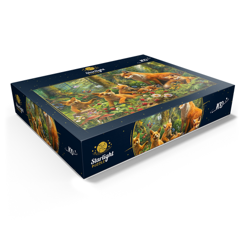 Fox Family 100 Jigsaw Puzzle box view1