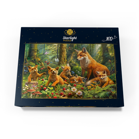 Fox Family 100 Jigsaw Puzzle box view3