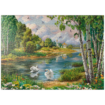 puzzleplate Village Landscape 1000 Jigsaw Puzzle