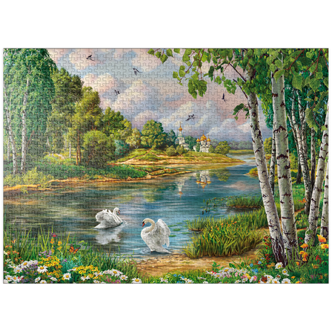 puzzleplate Village Landscape 1000 Jigsaw Puzzle