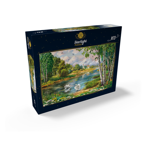 Village Landscape 100 Jigsaw Puzzle box view2