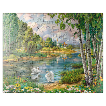 puzzleplate Village Landscape 100 Jigsaw Puzzle