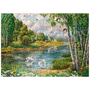 puzzleplate Village Landscape 500 Jigsaw Puzzle