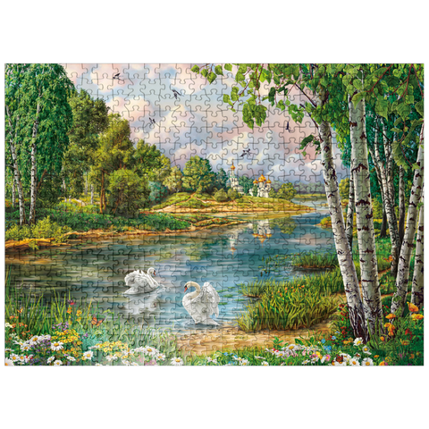 puzzleplate Village Landscape 500 Jigsaw Puzzle