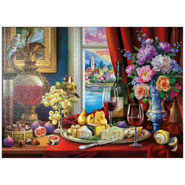 puzzleplate Still Life & Wine 1000 Jigsaw Puzzle