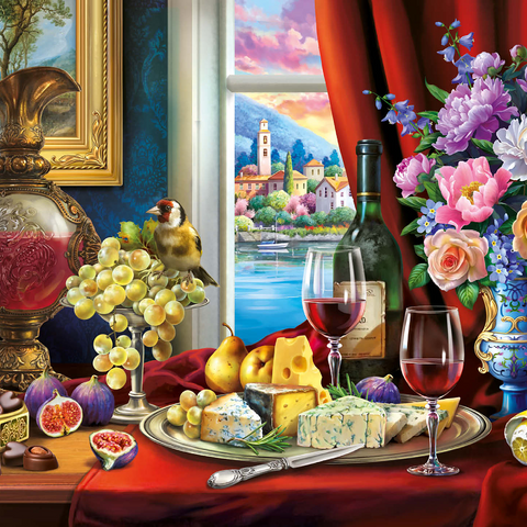 Still Life & Wine 1000 Jigsaw Puzzle 3D Modell