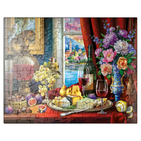 puzzleplate Still Life & Wine 100 Jigsaw Puzzle