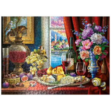 puzzleplate Still Life & Wine 500 Jigsaw Puzzle