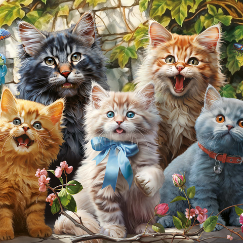 Kitten Selfie 1000 Jigsaw Puzzle 3D Modell