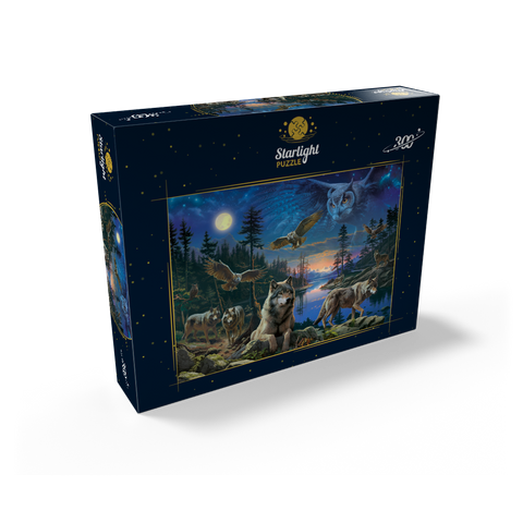 Night Wolves & Owls 300 Jigsaw Puzzle box view2