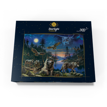 Night Wolves & Owls 300 Jigsaw Puzzle box view3
