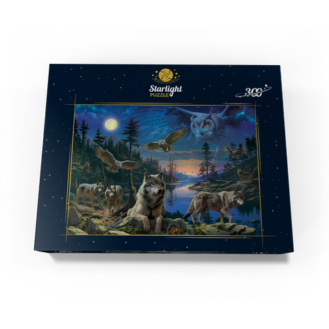 Night Wolves & Owls 300 Jigsaw Puzzle box view3