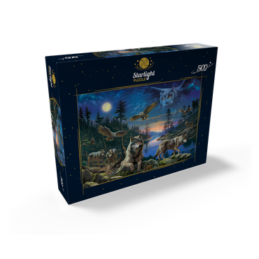 Night Wolves & Owls 500 Jigsaw Puzzle box view2