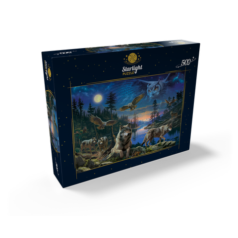 Night Wolves & Owls 500 Jigsaw Puzzle box view2