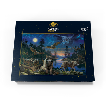 Night Wolves & Owls 500 Jigsaw Puzzle box view3