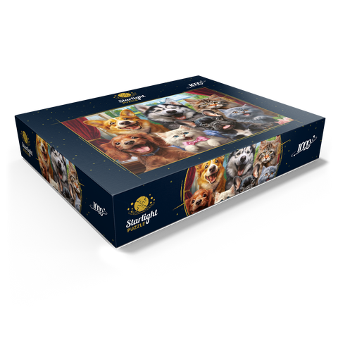 Furry Friends Selfie 1000 Jigsaw Puzzle box view1