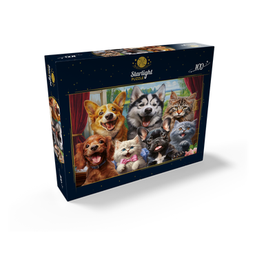 Furry Friends Selfie 100 Jigsaw Puzzle box view2