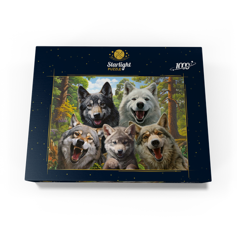 Wolf Selfie 1000 Jigsaw Puzzle box view3