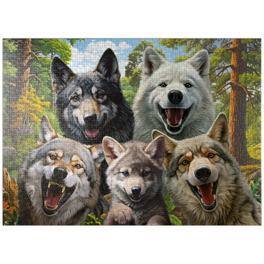 puzzleplate Wolf Selfie 1000 Jigsaw Puzzle