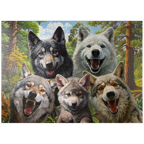 puzzleplate Wolf Selfie 1000 Jigsaw Puzzle