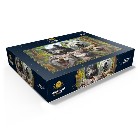 Wolf Selfie 500 Jigsaw Puzzle box view1