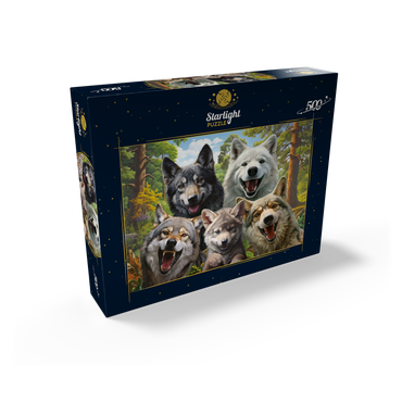 Wolf Selfie 500 Jigsaw Puzzle box view2