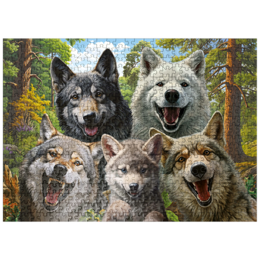 puzzleplate Wolf Selfie 500 Jigsaw Puzzle