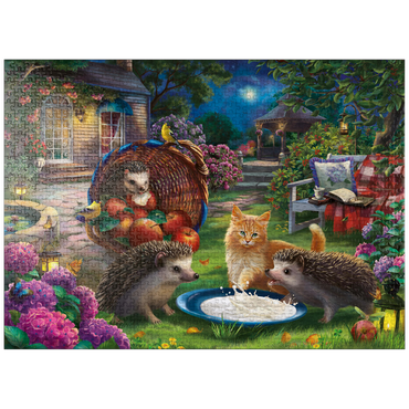 puzzleplate Hedgehogs & kittens 1000 Jigsaw Puzzle