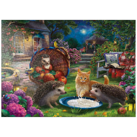 puzzleplate Hedgehogs & kittens 1000 Jigsaw Puzzle