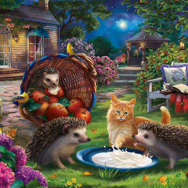 Hedgehogs & kittens 1000 Jigsaw Puzzle 3D Modell