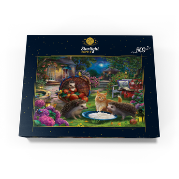 Hedgehogs & kittens 500 Jigsaw Puzzle box view3