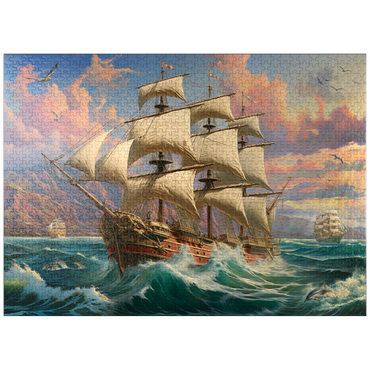 puzzleplate Sailboat At Dawn 1000 Jigsaw Puzzle