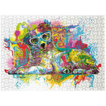 puzzleplate Curious Pup 500 Jigsaw Puzzle