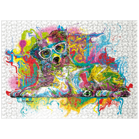 puzzleplate Curious Pup 500 Jigsaw Puzzle