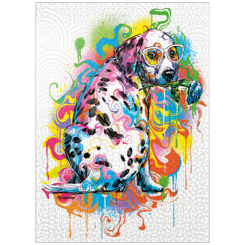 puzzleplate Dalmatian with Rose 1000 Jigsaw Puzzle