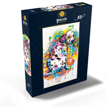 Dalmatian with Rose 100 Jigsaw Puzzle box view2